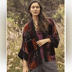 Johnny Was Patchwork Velvet Kimono free people